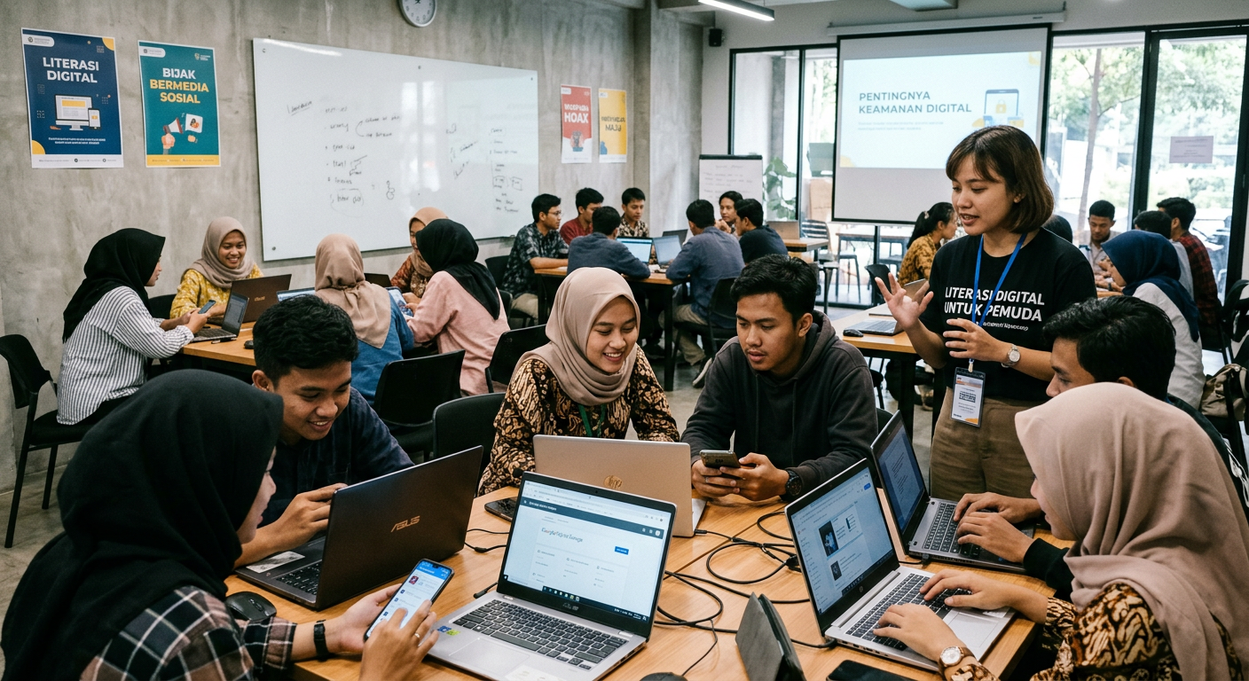Workshop Literasi Digital Pemuda - kegiatan LIVESGP SIGI