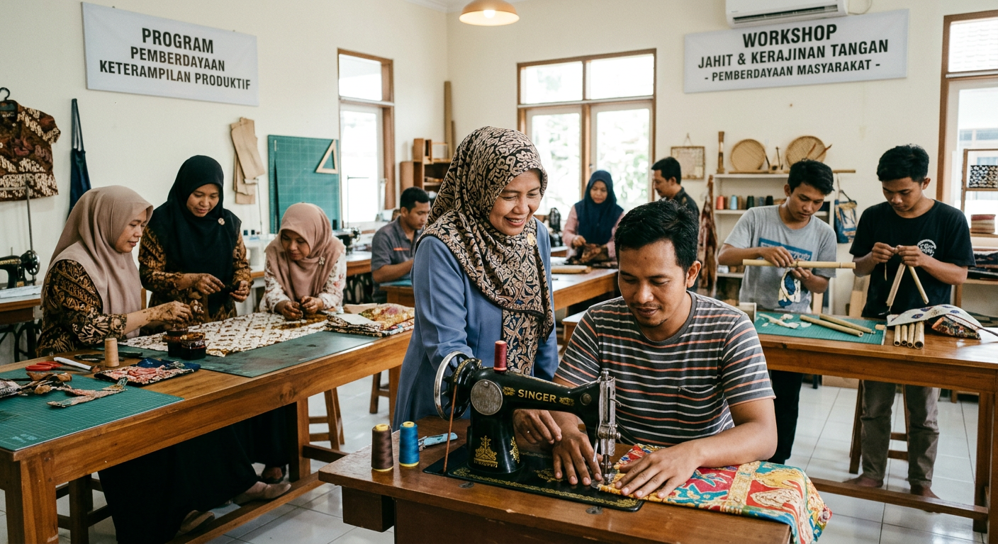 LIVESGP SIGI Berdaya - Program pemberdayaan masyarakat dan peningkatan keterampilan produktif.