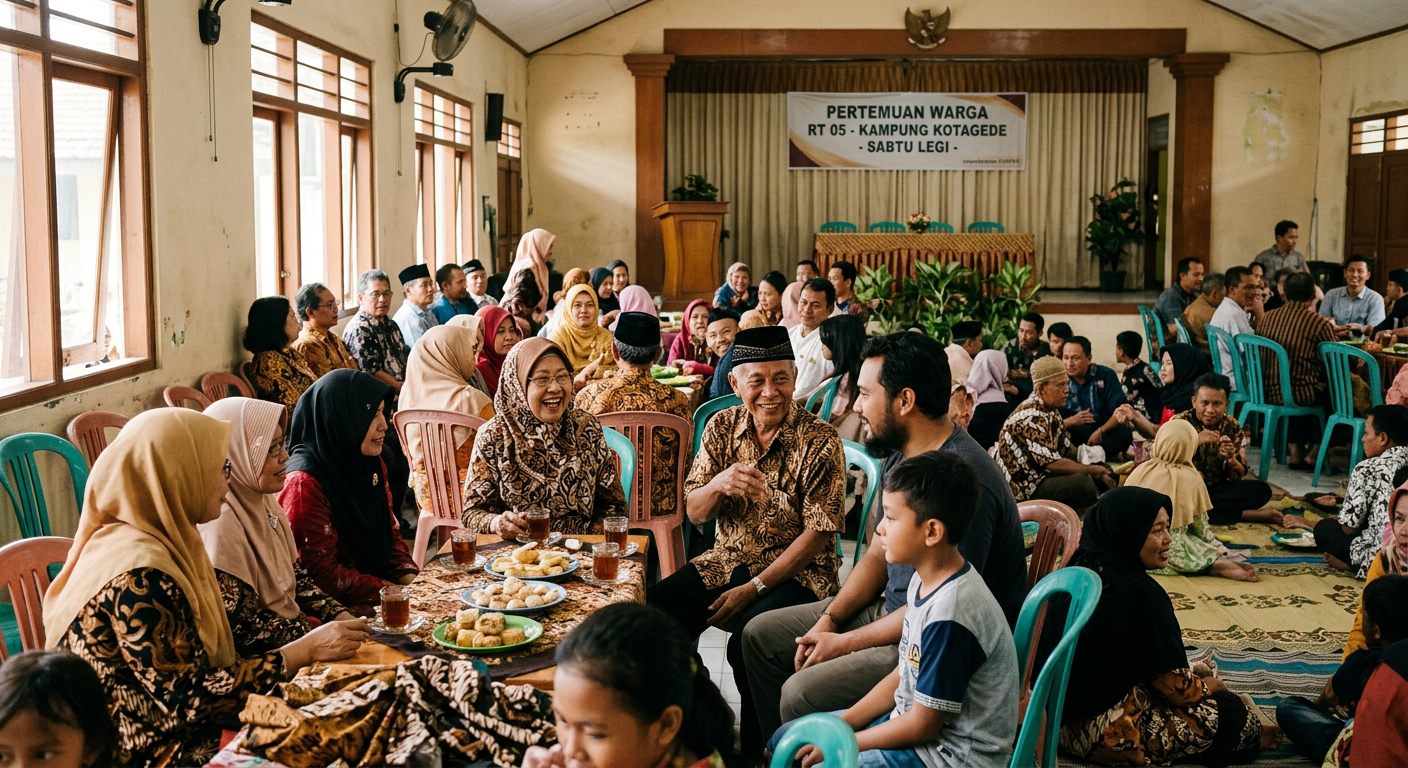 Pertemuan komunitas LIVESGP SIGI - masyarakat Indonesia berkumpul bersama